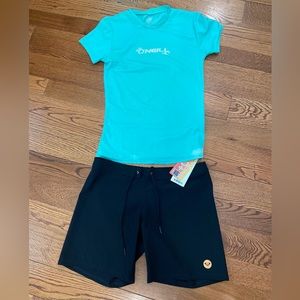 O'Neill Roxy classic black boardshorts. Excellent condition. Size-small